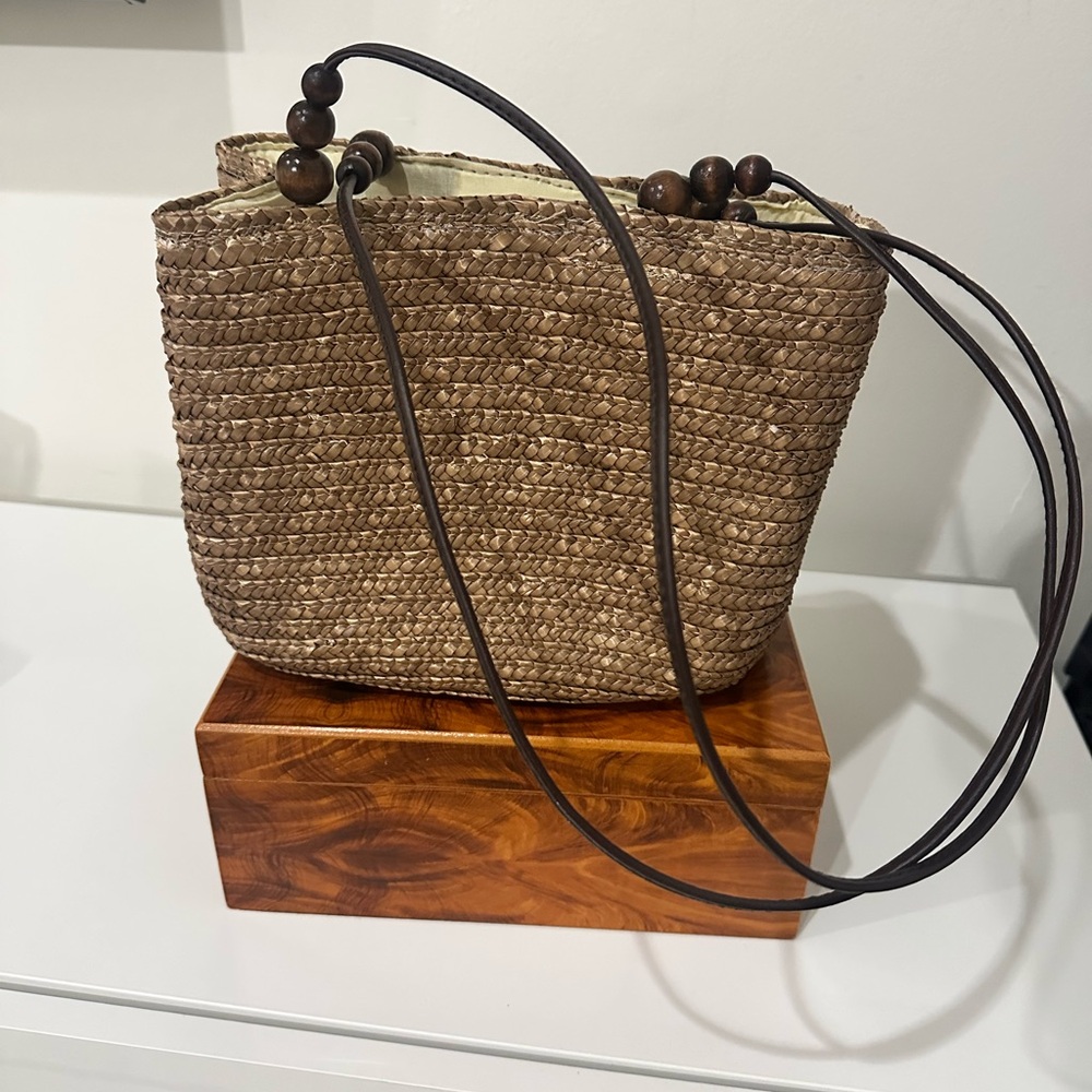 Vintage rattan purse